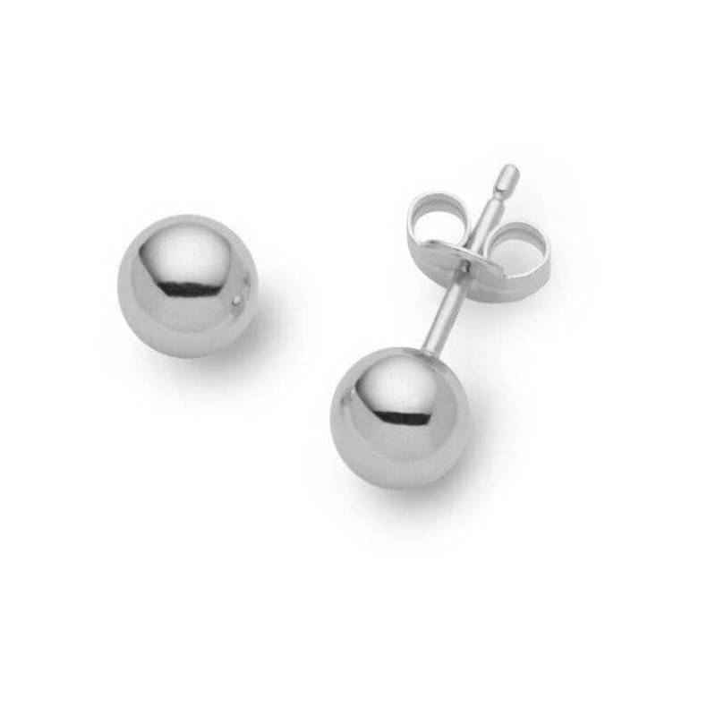 Boucles D'oreilles Boules 6 MM Argent Massif 925/1000 Bijoux Femme