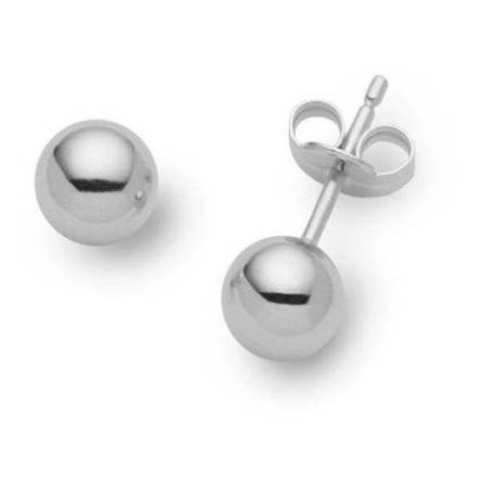 Boucles D'oreilles Boules 6 MM Argent Massif 925/1000 Bijoux Femme