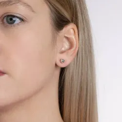 Boucles D'oreilles Boules Diamètre 6MM Argent Massif 925/1000