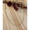 Chaîne Maille gourmette Plaqué Or 18 carats 45cm x 1,80mm Bijoux Mixte
