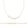 Collier Chaînage Entrelacés En Plaqué Or 18 Carats 750/000