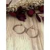 Boucles d’oreilles Créoles 2 cm Torsadées Plaqué Or ROSE 18 CARATS 750/000