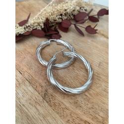 Créoles Tubes Torsadées...