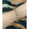 Bracelet Boules 8MM Plaqué Or 18 CARATS 750/1000 Bijoux Femme