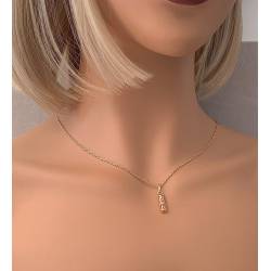 Pendentif Tiki Tendresse Plaqué or 18 Carats 750/000 et résine couleur corail