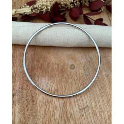 Bracelet Enfant Jonc Rigide Argent Massif Rhodié 925/1000 5,4cm Bijoux Enfant