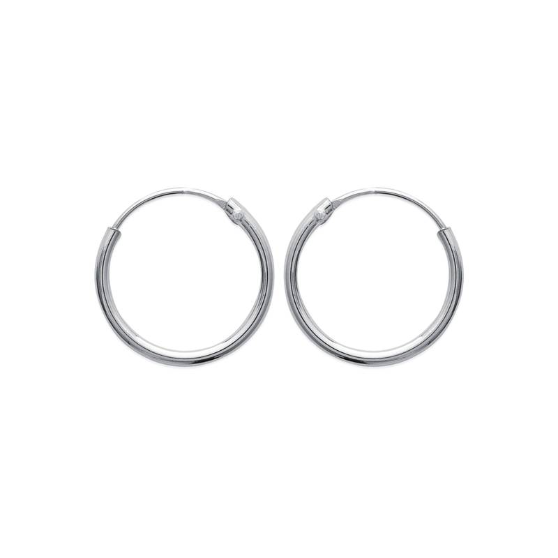 Boucles D'oreilles Petites Créoles 1,6CM Argent Massif 925/1000 Bijou MIXTE