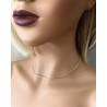 Collier 42cm Maille Oméga ronde Argent Massif 925/000 Bijoux Femme