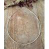Collier 40cm Ras De Cou Maille Oméga ronde Argent Massif 925/000 Bijoux Femme