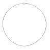 Collier 42cm Maille Oméga ronde Argent Massif 925/000 Bijoux Femme