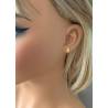 Boucles D'oreilles Puces Ananas En Plaqué or 18 CARATS 750/000