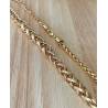 Collier maille palmier en chute 45cm en plaqué or 18 Carats 750/000
