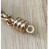 Collier maille palmier en chute 45cm en plaqué or 18 Carats 750/000