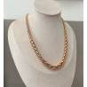 Collier maille palmier en chute 45cm en plaqué or 18 Carats 750/000