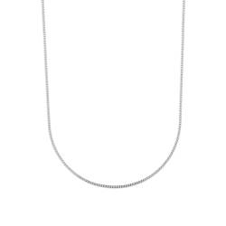 Chaîne Gourmette 2MM Argent Massif 925 Rhodié Longueurs Choix 45/50/55/60/70CM