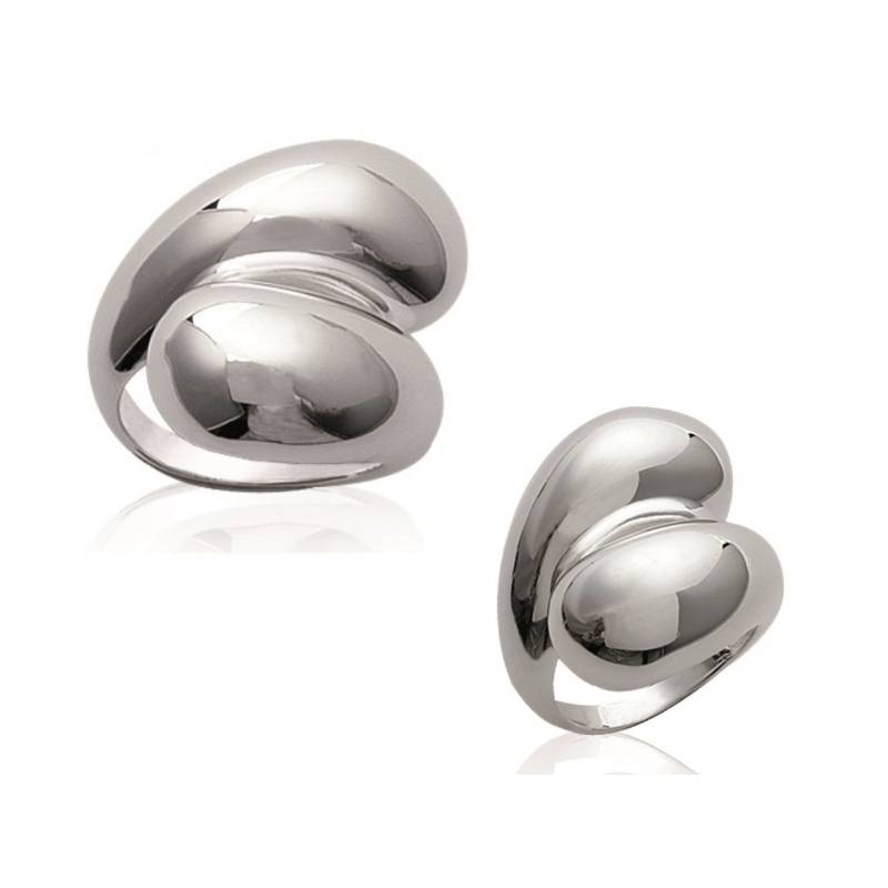 Bague Large Goutte d'eau Argent Massif 925/1000 Bijoux Tailles 50 à 60