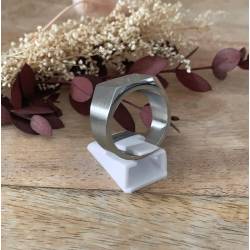 Bague Mixte En Acier Inoxydable Tailles 54 à 68