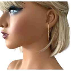 Créoles Diamètre 4cm En Plaqué Or 18 CARATS 750/1000