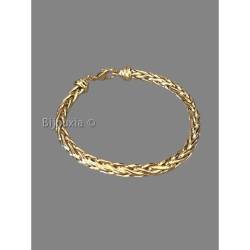 Bracelet Maille Palmier 19CM X 6MM Plaqué Or 18 Carats 750/000