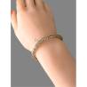 Bracelet Maille Palmier 19CM X 6MM Plaqué Or 18 Carats 750/000
