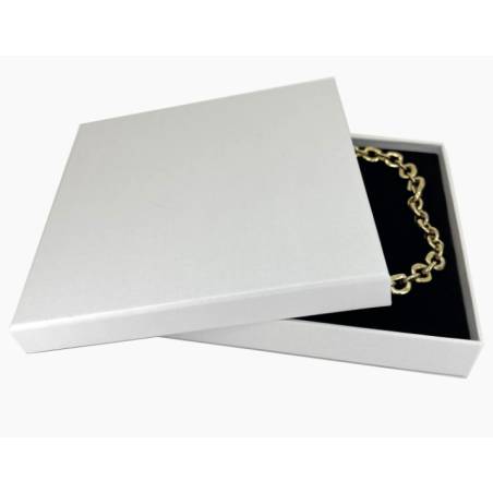 Grande Boîte Écrin Collier / Parure - 16cmX16cm Couleur Blanche - Bijoux