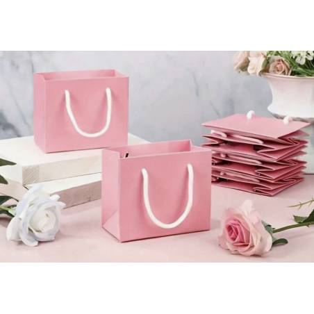 Sacs Cadeau Bijoux - Rose - Poignet - Pour Offrir - Petite Taille 12x10cm