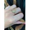 Bague Taille 60 Cercle et Cristal ZIRCONIUM Plaqué or 18 carats 750/000