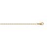Chaîne Fine Maille Figaro 50 cm Plaqué or 18 Carats 750/1000 Bijoux