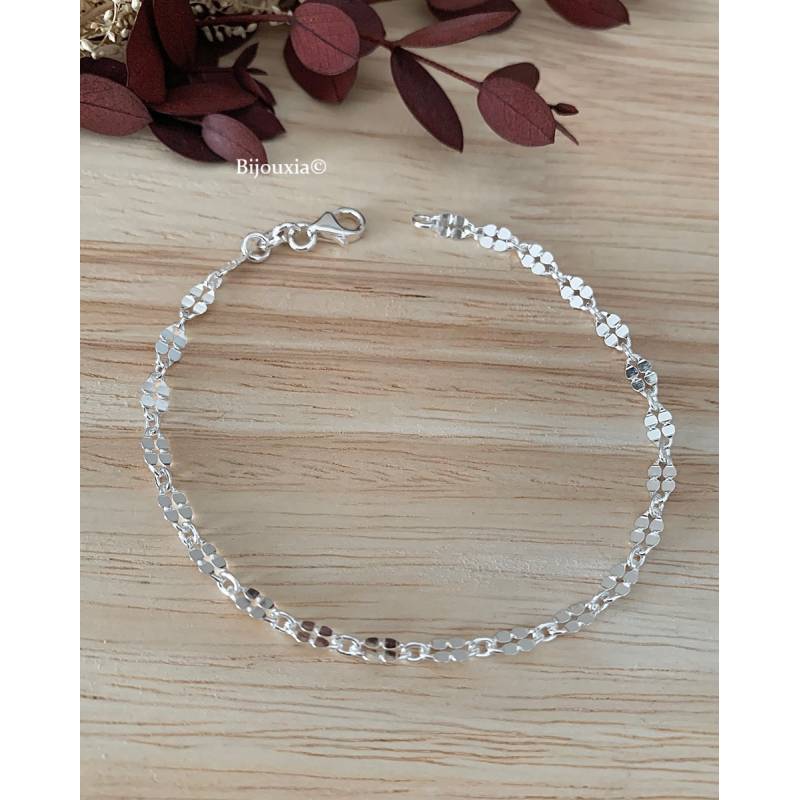 Bracelet fin petite maille Argent Massif 925/1000 Bijoux Femme