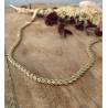 Collier Maille Palmier Tressée 45 cm En Plaqué Or 18 carats