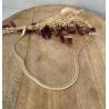 Collier Maille Anglaise 45cm X 5mm En Plaqué Or 18 carats Bijou Femme