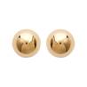 Boucles D'oreilles Petites Boules 8MM Plaqué Or 18 carats 750/000