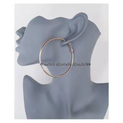 Grandes Créoles 6CM Plaqué Or 18 Carats NEUF