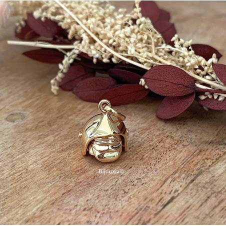 Pendentif Casque de Pompier Plaqué or 18 CARATS  Bijoux Neuf