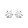 Boucles D'oreilles 4mm Cristal Zirconium Argent Massif Bijou Homme/Femme