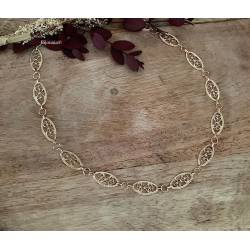 Collier Maillons Ciselés - Oriental - En Plaqué or 18 CARATS 750/000