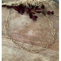 Collier Maillons Ciselés -...