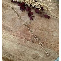 Bracelet Maillons Ciselés - Oriental - En Plaqué or 18 CARATS 750/000