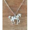 Pendentif Cheval En Argent Massif 925/1000 Poinçon