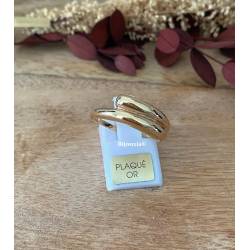 Bague Goutte D'eau Plaqué Or 18 carats 750/1000 T50 à T60