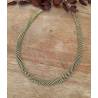 Collier Ras De Cou Tressé Ajourée En Argent Doré 925/000
