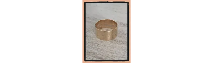 Bague Alliance Cylindre Plaqué or 18 CARATS 750/1000 T50 à T60
