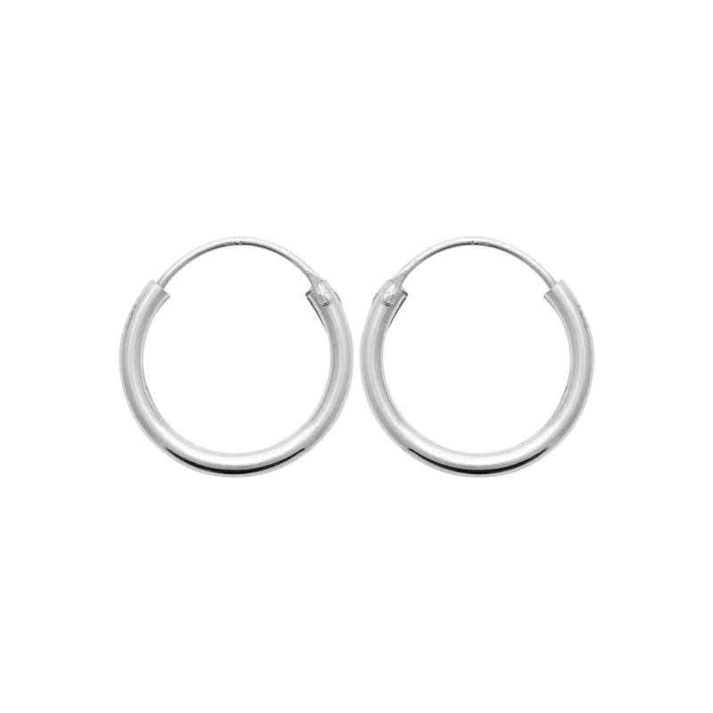 Boucles D'oreilles Petites Créoles Diamètre 1,6CM Argent 925/1000 MIXTE