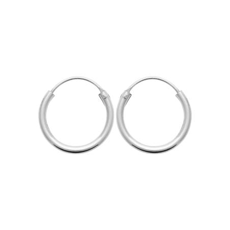 Boucles D'oreilles Petites Créoles Diamètre 1,6CM Argent 925/1000 MIXTE
