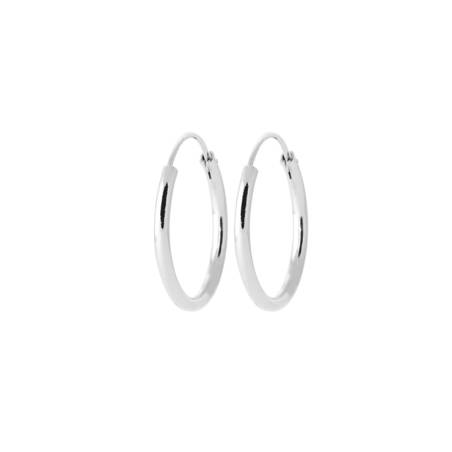 Boucles D'oreilles Petites Créoles Diamètre 2CM Argent 925/1000 MIXTE