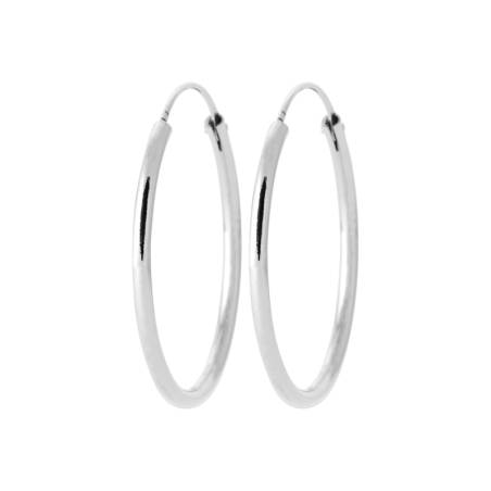 Boucles D'oreilles Créoles Diamètre 3CM Argent 925/1000