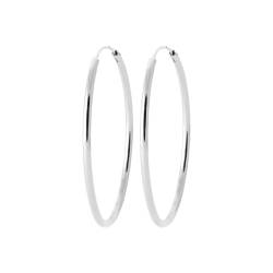 Boucles D'oreilles Créoles Diamètre 4CM Argent 925/1000