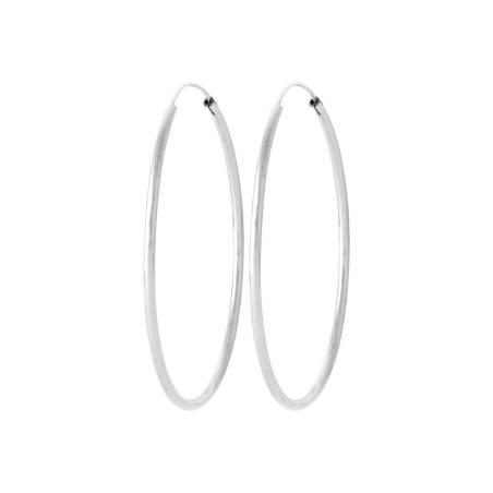 Boucles D'oreilles Créoles Diamètre 5CM Argent 925/1000