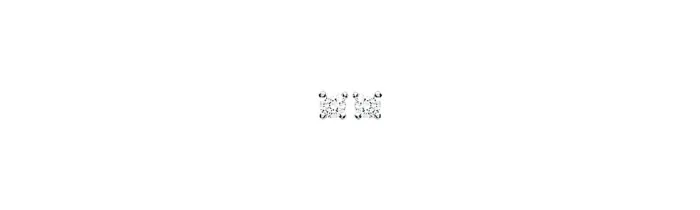 Boucles D'oreilles 3MM Puces Zirconium Argent Massif 925/000 Rhodié