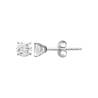 Boucles D'oreilles 5MM Puces Zirconium Argent Massif 925/000 Rhodié